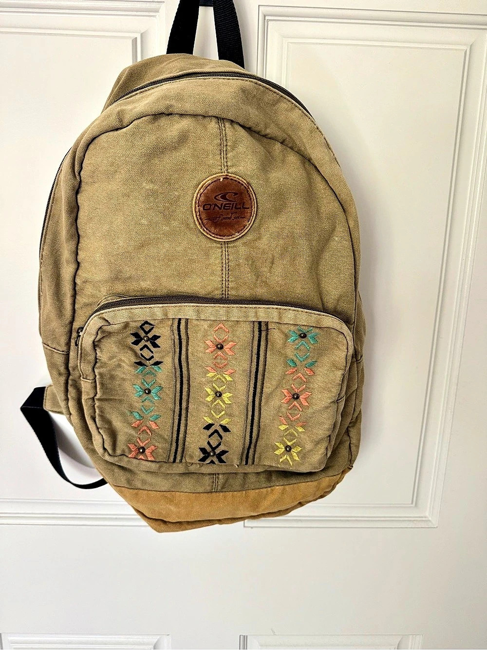 O'Neill Shoreline Canvas Backpack Brown & Green